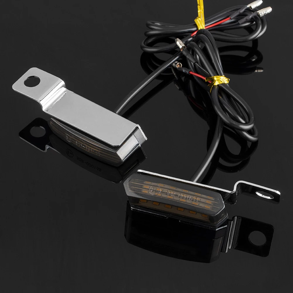 2pcs Motorcycle LED Turn Signal Lights Flashing Light Blinker Turn Signal Lamp 12V Moto Indicator Lamp Accessories