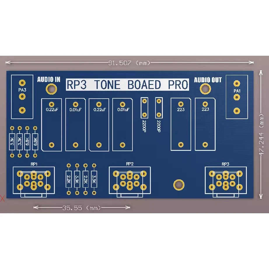 Passive Tone Board Amplifier Preamp Power Module Low High Sound Adjustment Electonic Diy Electronic PCB Board