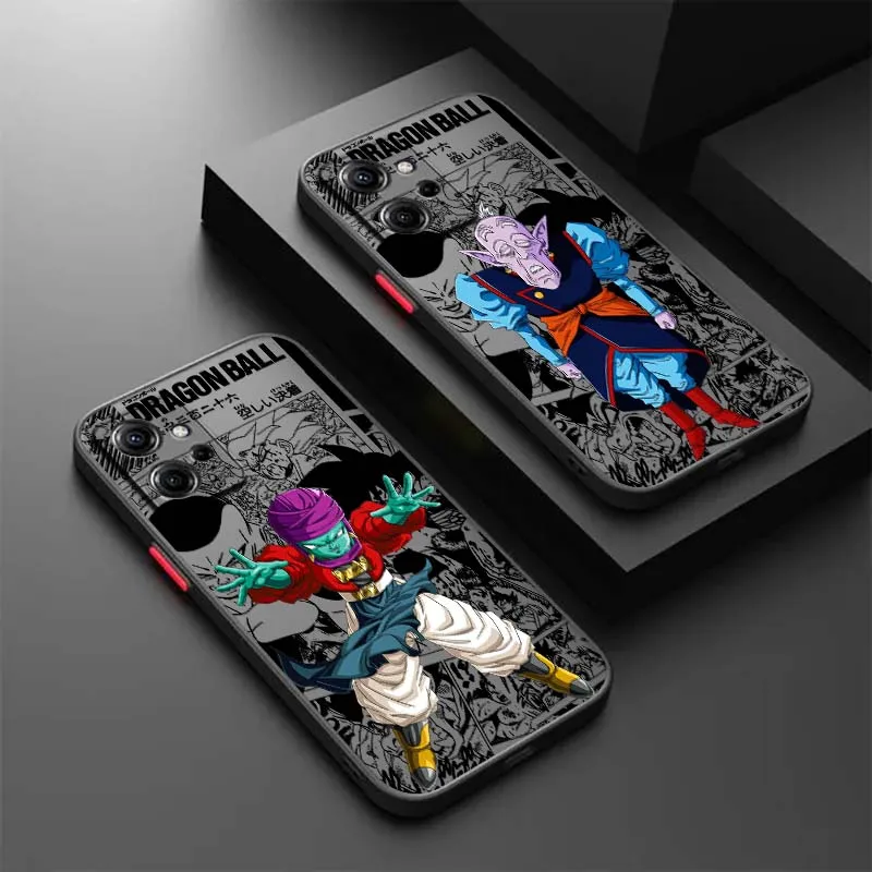 

Dragon Ball Anime Zamas Phone Case For Xiaomi Redmi Note 13R 13 12 12S 11 12T 11S 11E 11T 10 Pro Plus Frosted Translucent