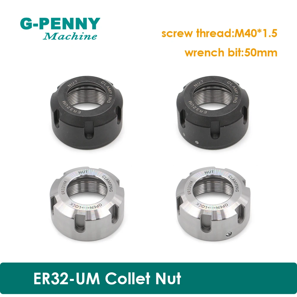 G-PENNY ER32-UM collet nut for cnc engraving spindle motor collet chuck CNC spindle nut Clamping