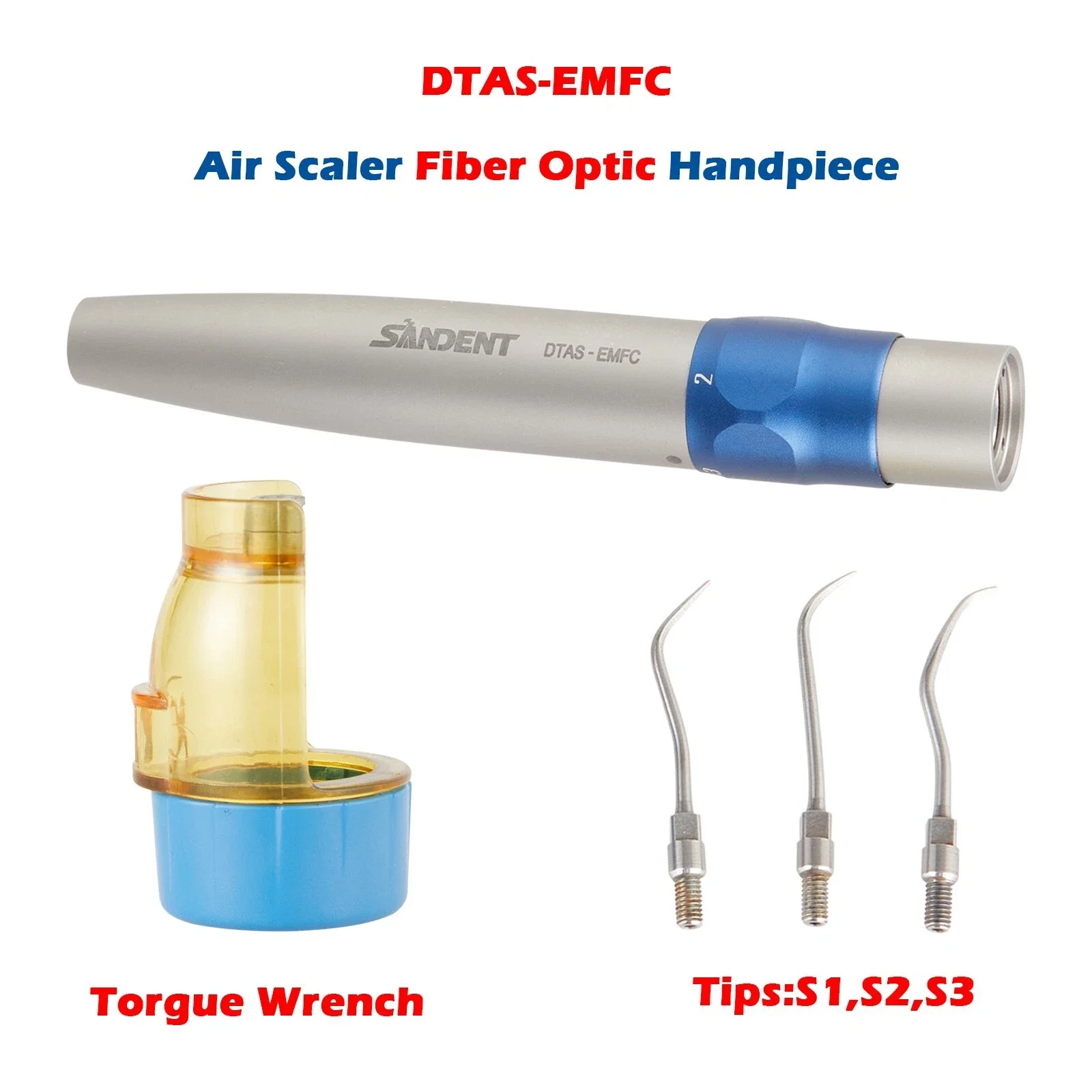 

Fit KaVo Dental Sonic L Fiber Optic Air Scaler Multiflex Coupling S1 S2 S3 Tip