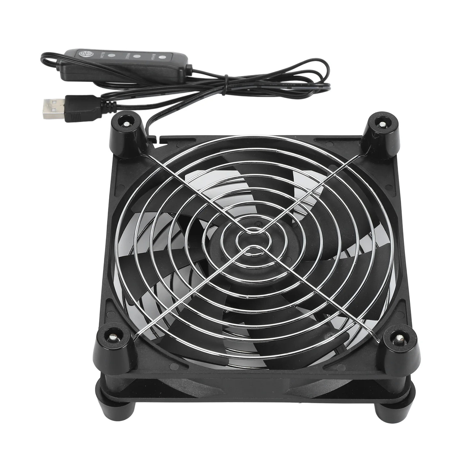 Computer Cooling Fan 3 Speed Adjustable Portable 5V USB Powered Multifunction 7 Blades 2800RPM 140mm Computer Fan for Router