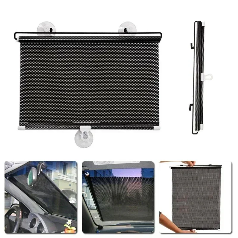 NEW Mesh Dot Home Glass Sunshade Sunshade Car Summer Insulated Roller Shutter Garden Car Sunshade Pergola