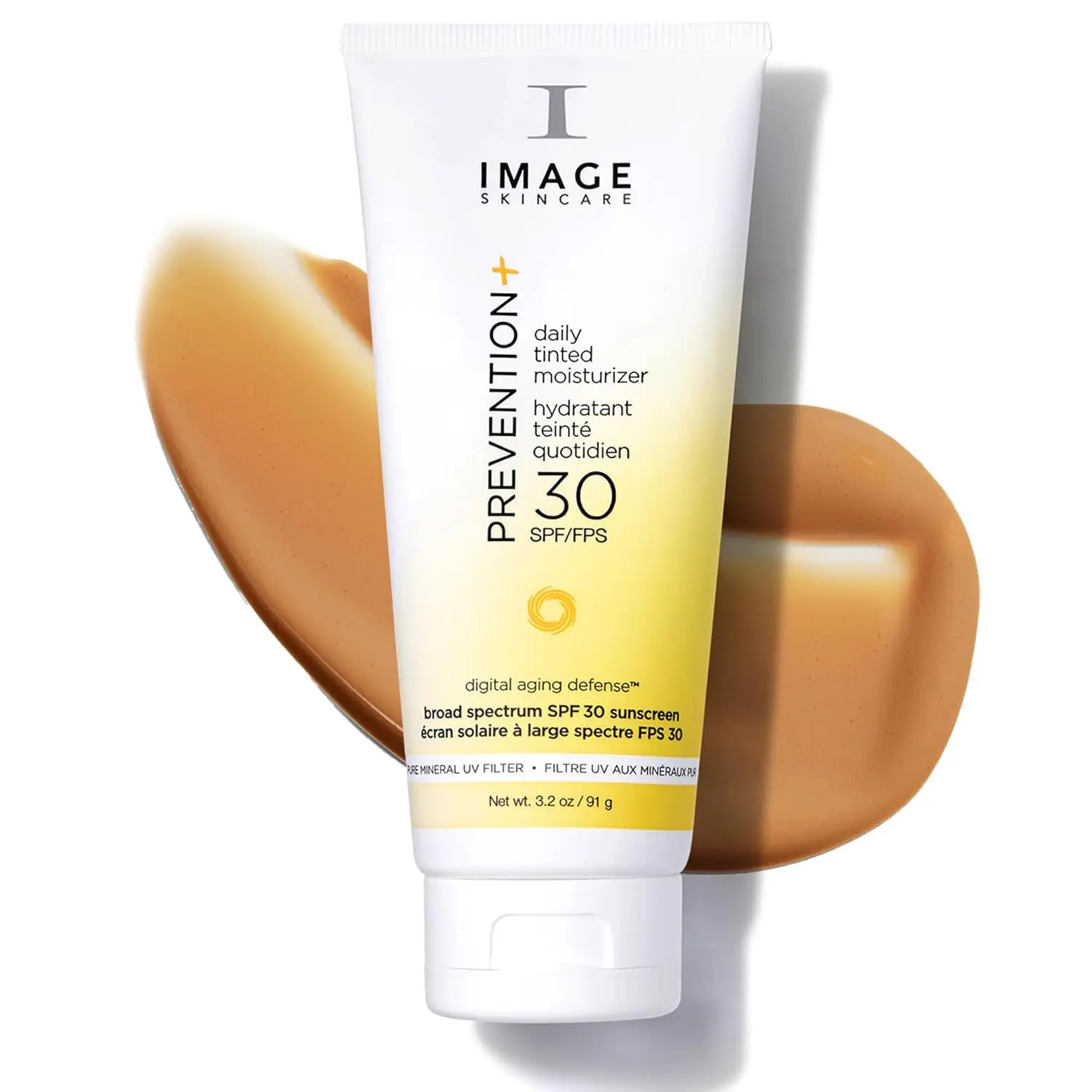 

Ежедневный тонирующий увлажняющий крем с SPF 30, без белых следов, 3.2 унции - увлажняющий и защитный