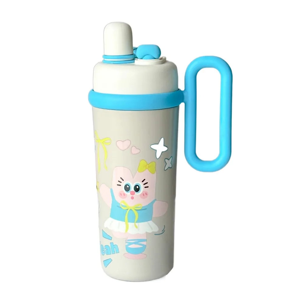 

Portable 700ML Vacuum Cup High-Capacity Insulation Or Cooling 316 Stainless Steel Cup With Handle Thermal Mug for Office Workers