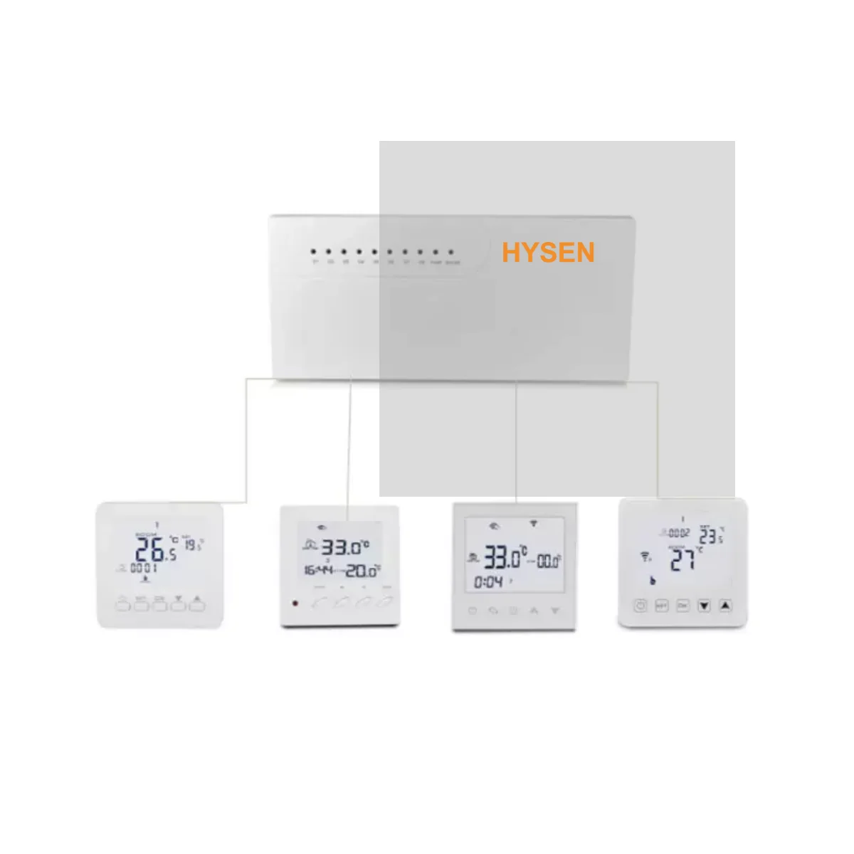 Central Control Box Smart Thermostat Heater Programmable Home Heating System for Multi Actuators Value Wiring Box Floor Heating