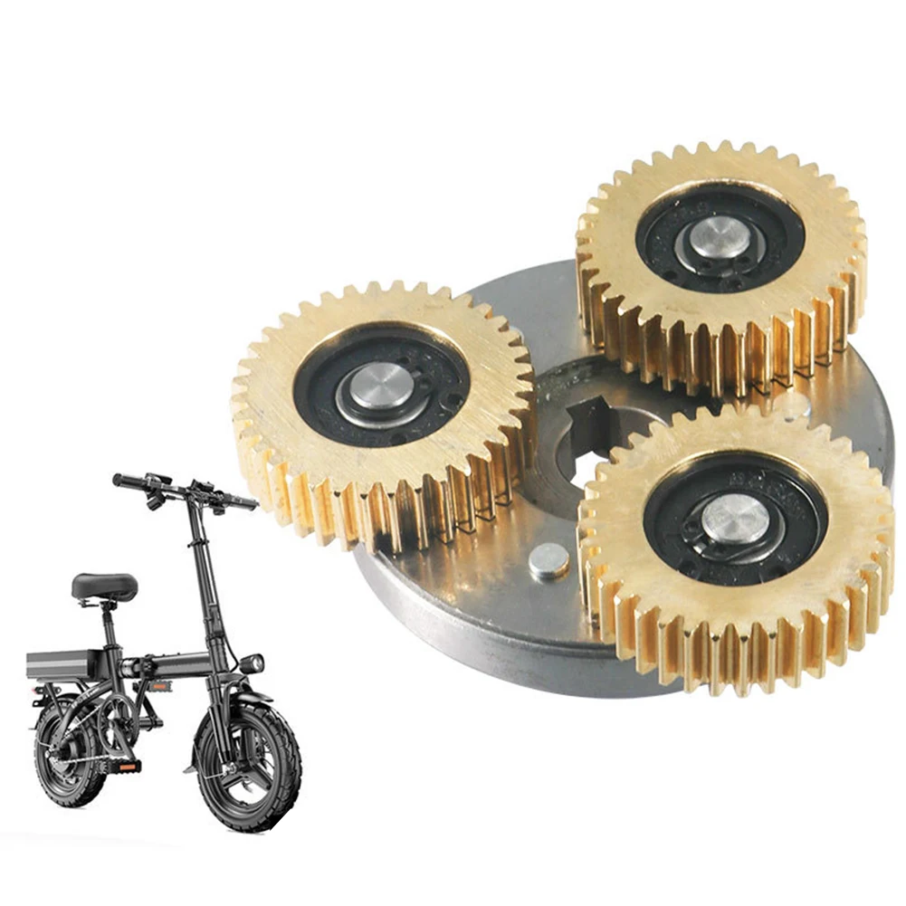 

For Ebike Ebike Wheel Hub Motor Motor Gear With Bearing 38 38 12mm Electric Vehicle Gear Clutch Gear Copper Material