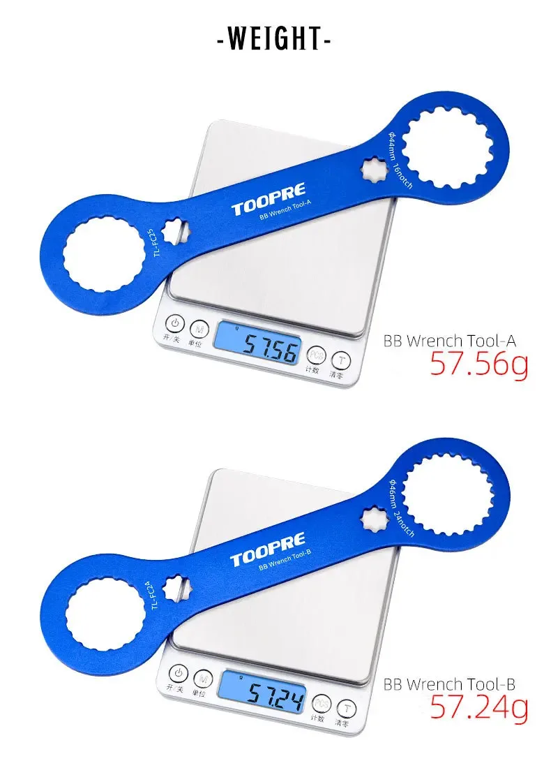 Multifunktionaler Aluminium-Tretlager-Schlüssel für Fahrräder, DUB Hollowtech BB-Schlüssel, Werkzeug zum Ein- und Ausbauen sowie zur Reparatur von Kurbelgarnituren. – Detail 16