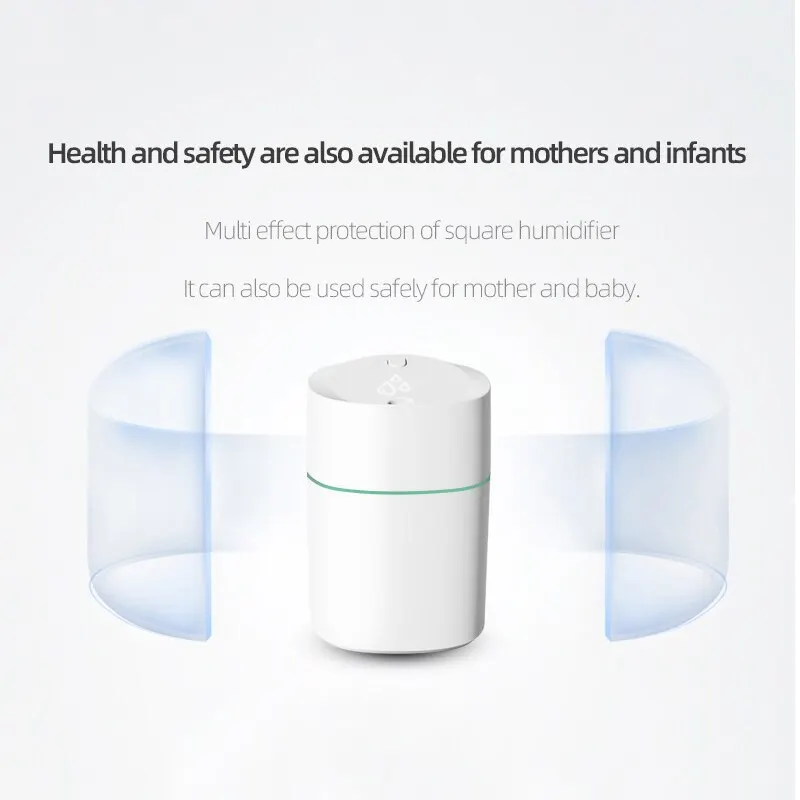 مرطب للسيارة ذكي USB جديد قابل لإعادة الشحن جهاز تنقية الهواء صغير محمول مرطب هواء الماء المكتبي #4