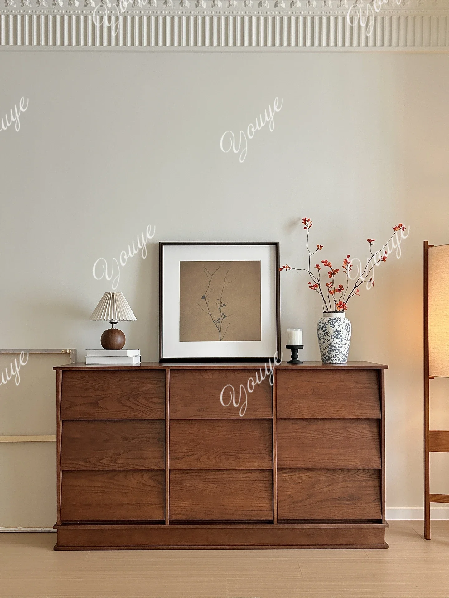 

J Nine-chest Cabinet, Medieval Living Room Storage, Bedroom Locker, Bedside Drawer Storage, Retro Dining Side, Sofa Side Cabinet