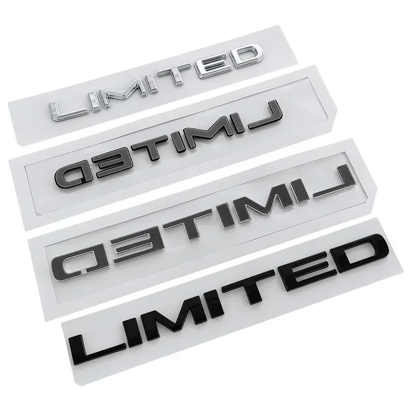 Car Sticker 3D ABS Body Emblem Rear Trunk Badge for LIMITED Wrangler Tj Jk Jl Grand Cherokee Commander Renegade Liberty styling