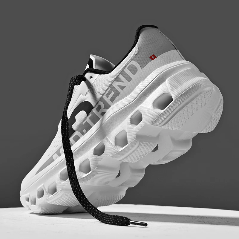 

2025 Новая воздушная обувь для мужчин, кроссовки для марафонского бега, уличная дышащая прогулочная обувь, обувь большого размера, мужская повседневная спортивная обувь