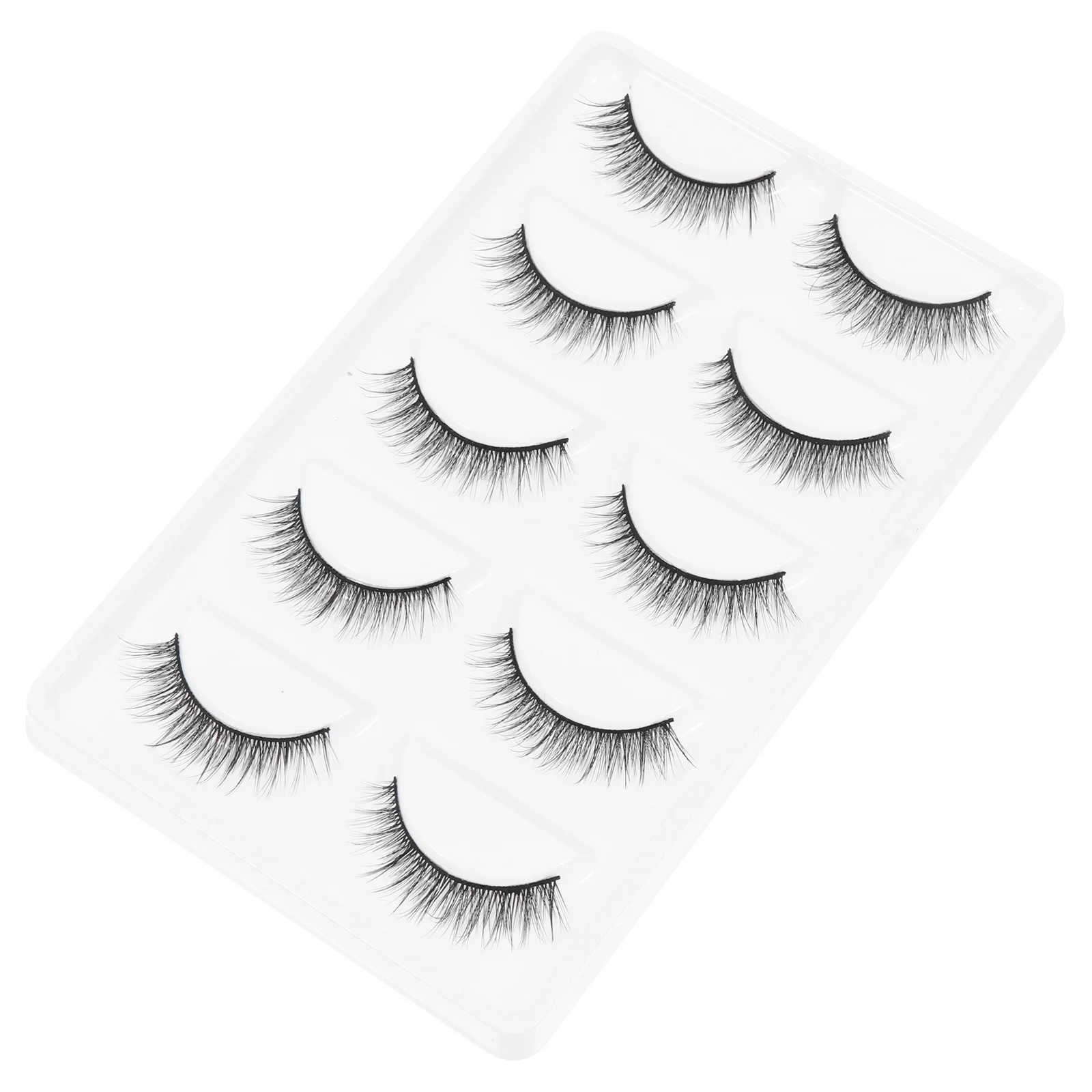 5 أزواج رموش اصطناعية ثلاثية الأبعاد رموش سميكة طبيعية تمديد قابلة لإعادة الاستخدام ليلا ونهارا تجعل عينيك جذابة