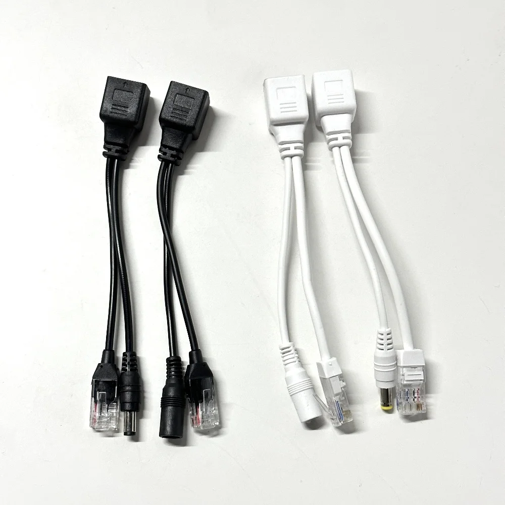 POE Adapter Cable RJ45 POE Injector + POE Splitter Kit Power over Ethernet POE Camera Adapter 5V 12V 24V 48V