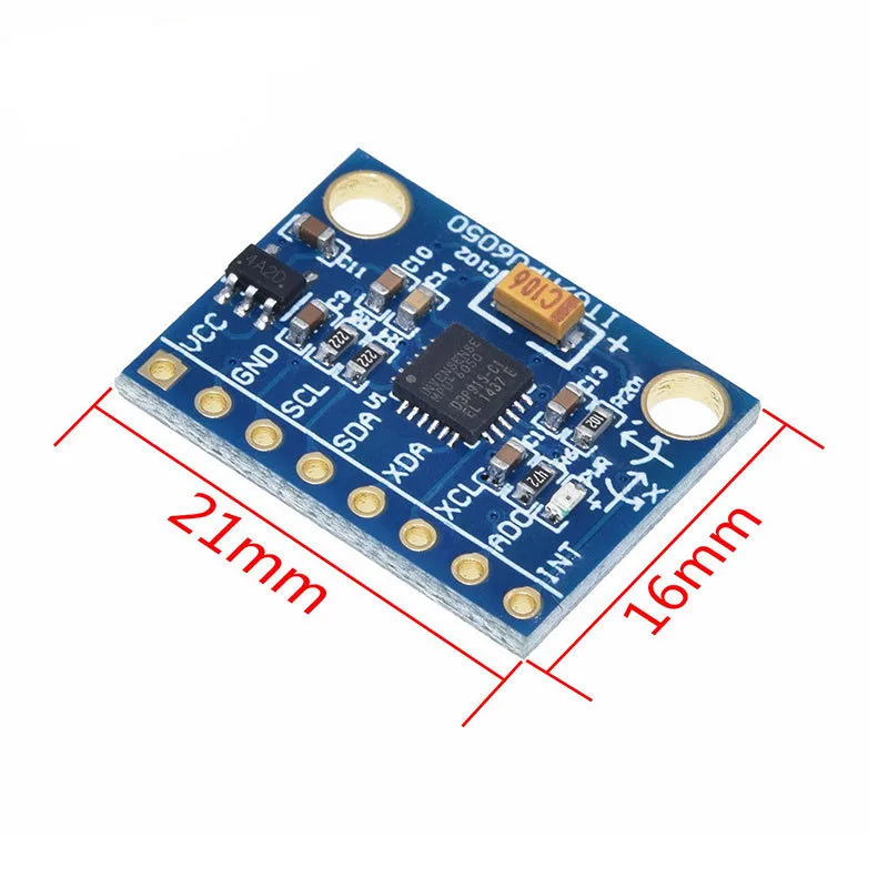 1/2~50/100Pcs GY-521 Tilt Angle Sensor MPU-6050 Module 3-Axis Acceleration Gyroscope 6DOF Module