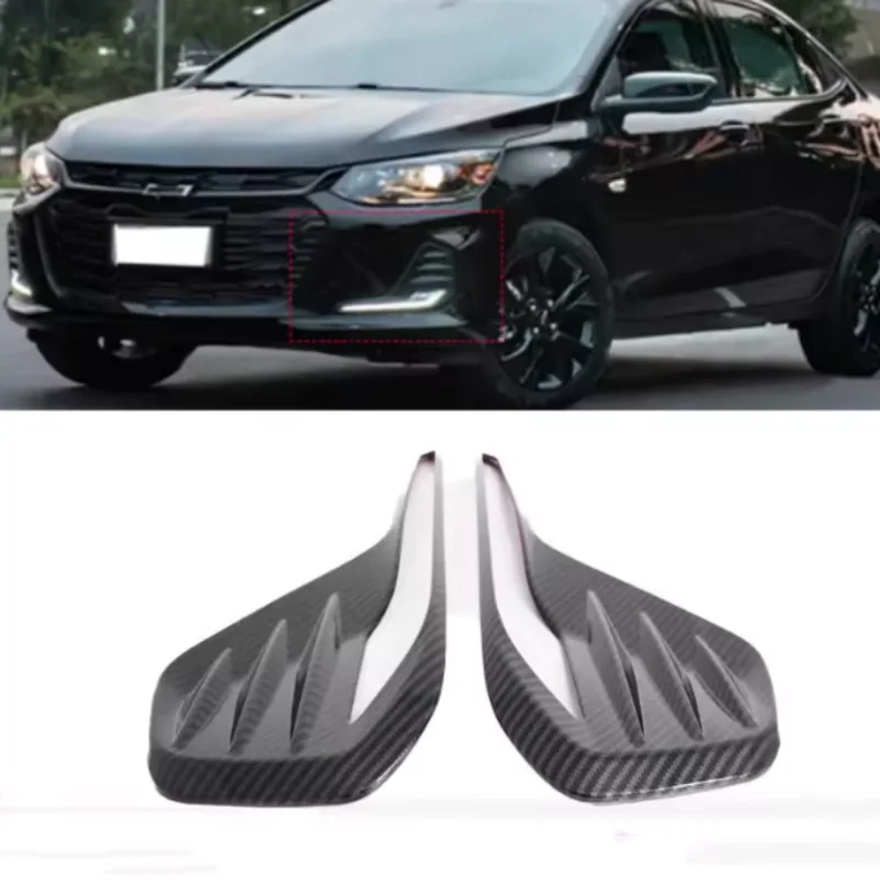 

Front Fog Light Lamp Eyebrow Cover Trim For Chevrolet Cavalier ONIX 2019 - 2022 ABS Chrome / Carbon Fiber Exterior Accessories
