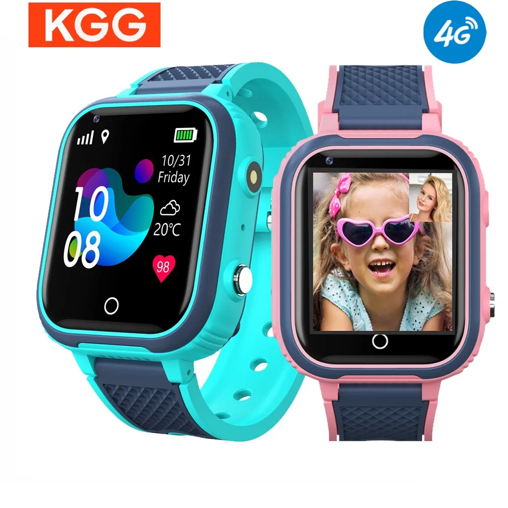 4G Kids Smart Watch GPS WIFI Child Students Smartwatch IP67 Waterproof  Video Call Camera Monitor Tracker Location Phone Watch