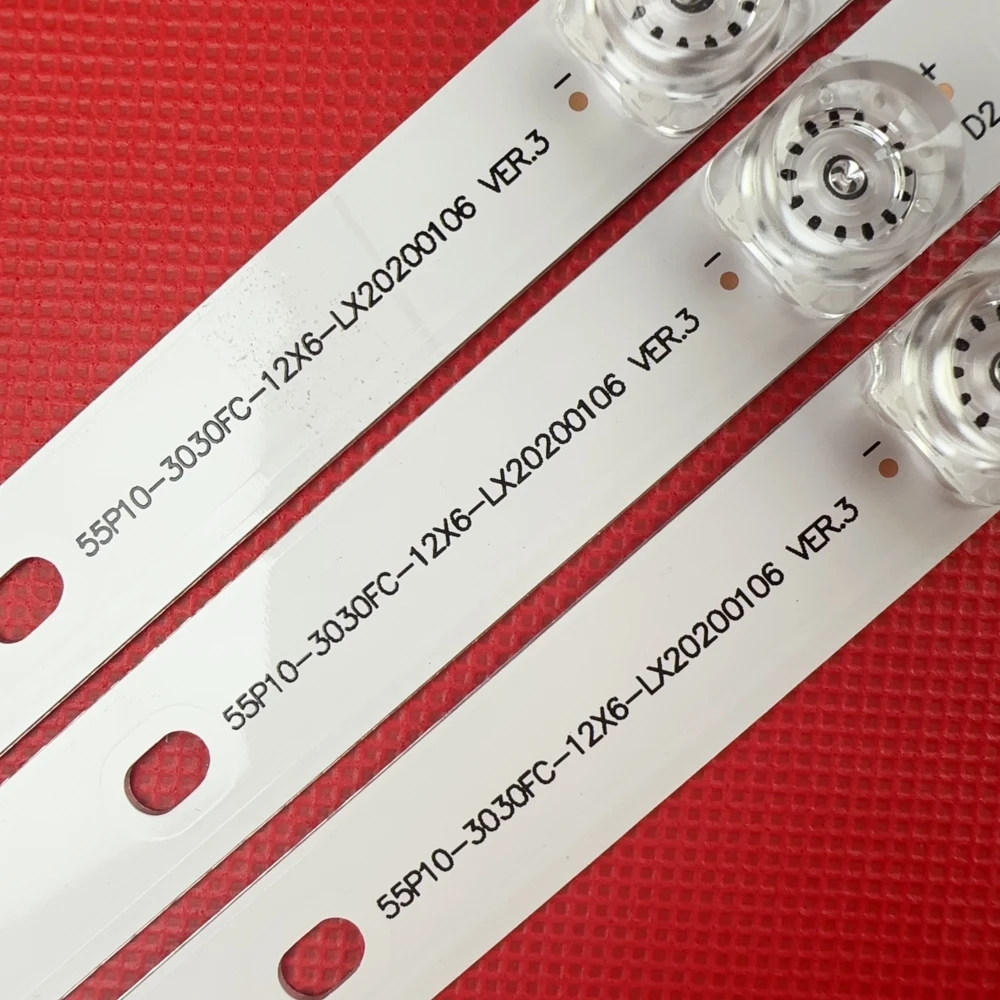 1TV LED شريط إضاءة خلفي ل TCL-55P10-3030FC-12X6-LX20200106 55C715 55C717 YHF-4C-LB5506-YH10J