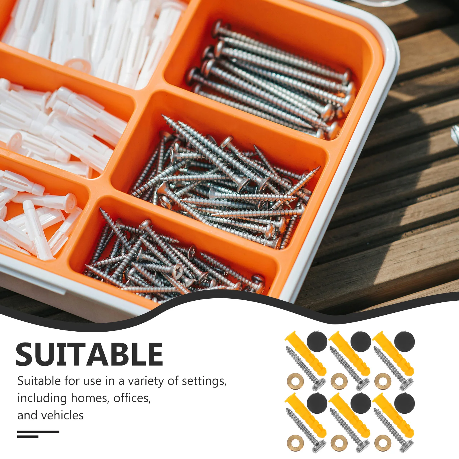 

20Sets Decorative Screw Caps Plastic Nickel-Plated Durable Decorative Caps Nail Sign Advertising Screw Cover Mirror Fixing