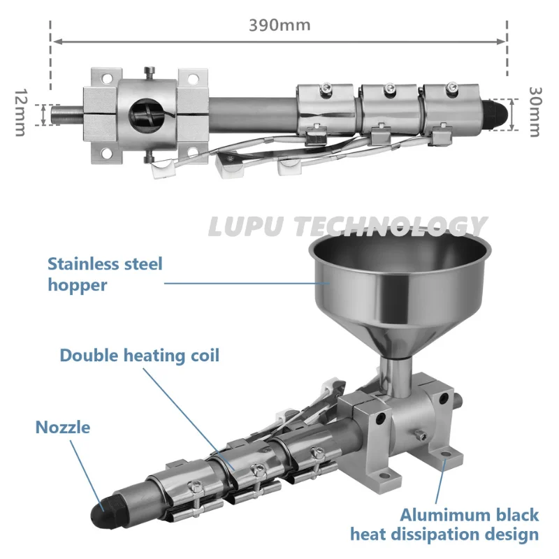 Small Extruder Mini Plastic Injection Molding Machine Rubber Compounds Powder 3D Printing Filament Small Single Screw Extruder