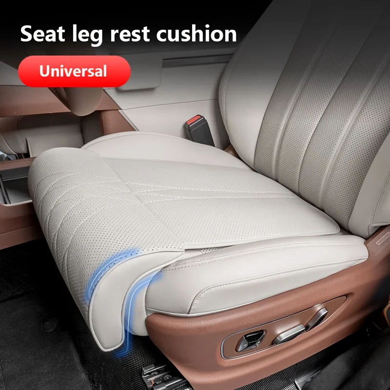Auto Memory Foam Sitz Erweiterte Matte Premium Kissen Fahrer Bein Rest Sitzbezug Napa Leder Atmungsaktive Rutschfeste Autos Sitze Abdeckung