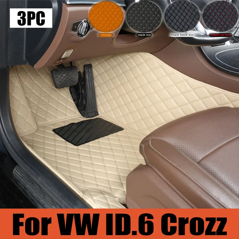 Car Floor Mats For VW VW ID.6 Crozz 2021 Custom Auto Foot Pads Automobile Carpet Cover Interior trunk mat