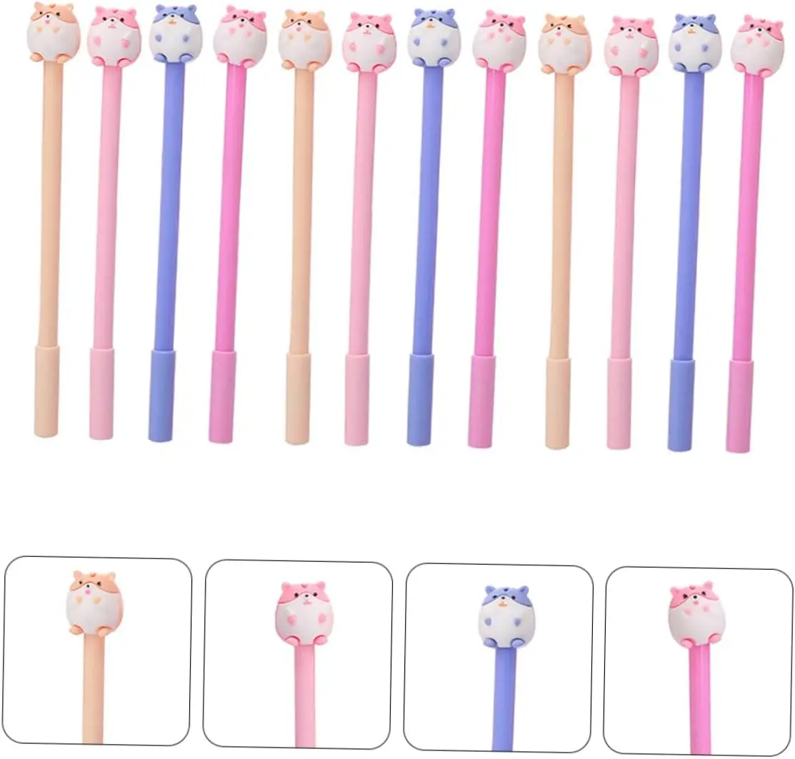 150 Pcs Interesting Hamster Gel Pens Ball-pointed Creative Supplies Neutral Stationery Writing Office Pens School Supplies