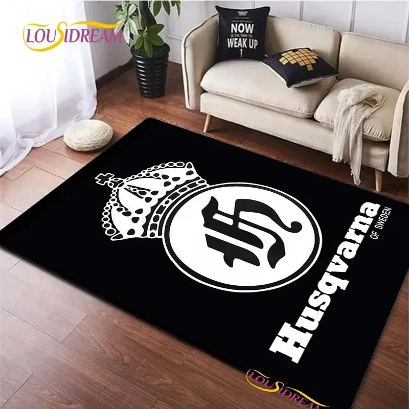 H-Husqvar/na Moto Enthusiast Carpet for Living Room Bedroom Area Rug decor Kitchen Door un-slip floor Mat Alfombra birthday gift