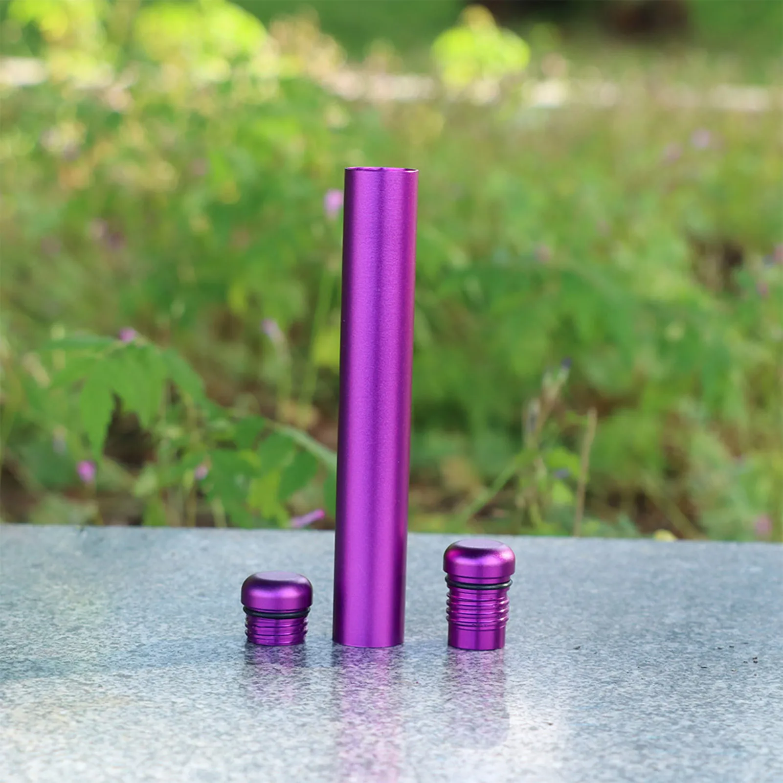 Aluminum Storage Tube Container Smell Proof Metal Tube Container Gift for Friends Family Members