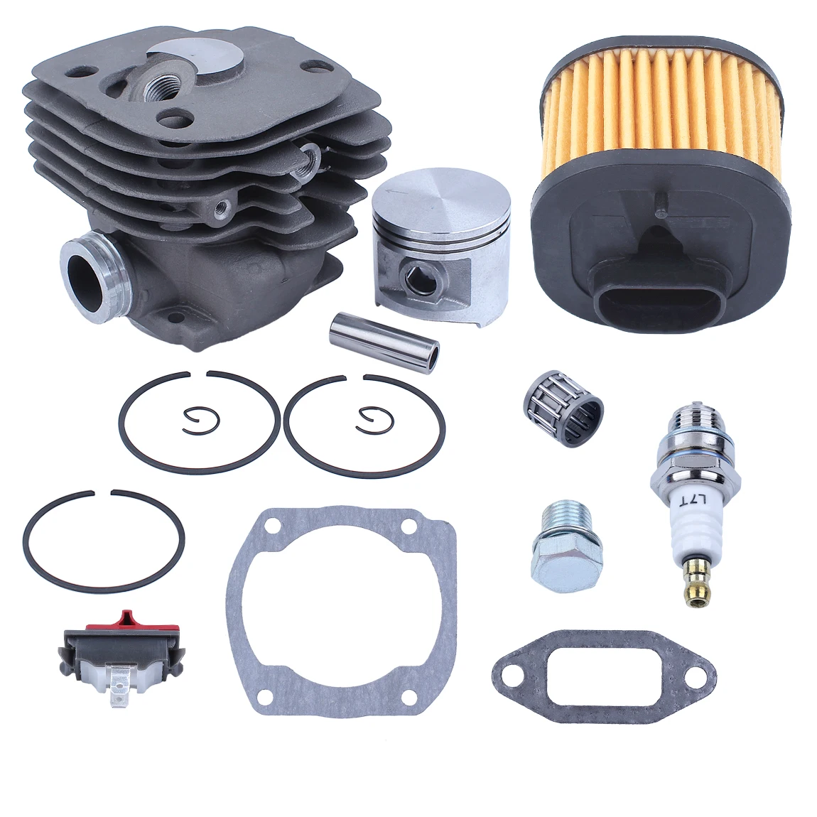 Imagem -02 - Kit de Pistão do Cilindro para Motosserra Husqvarna 372 xp 362 365 371 Substitua Oem por 503 81 80 01 Air File