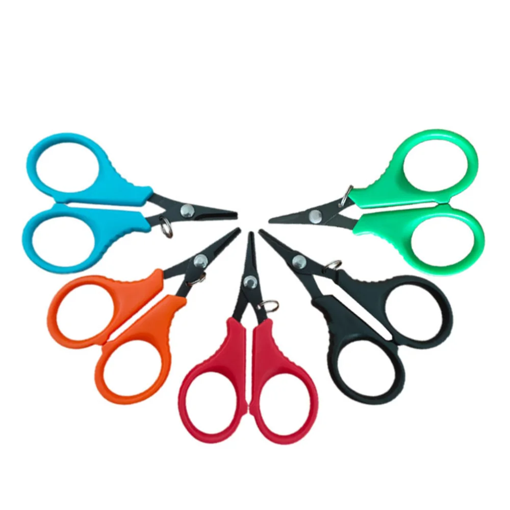 Small Fishing Scissors Line Cutter Cutting Fishing Lures Fishing Plier Scissor Included Lanyard Clasp Fishing Tackle