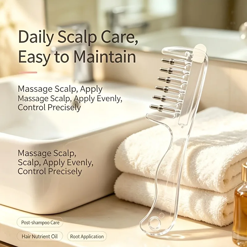 Scalp Applicator Liquid Comb Hair Roots Massage Comb Hair Growth Serum Oil Nourish Liquid Guiding Anti Hair Loss Scalp Care
