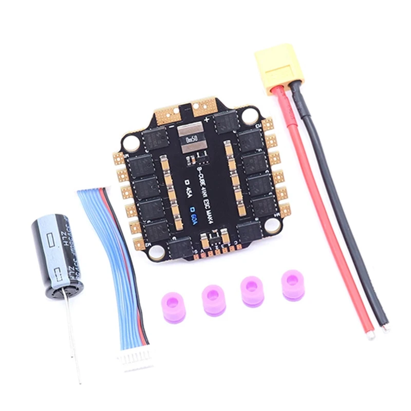 4INI 60A ESC Board Supporting 3-6S Brushless Motor Support DShot300 600/Multishot/Oneshot FPV UAV F4 Flight Control