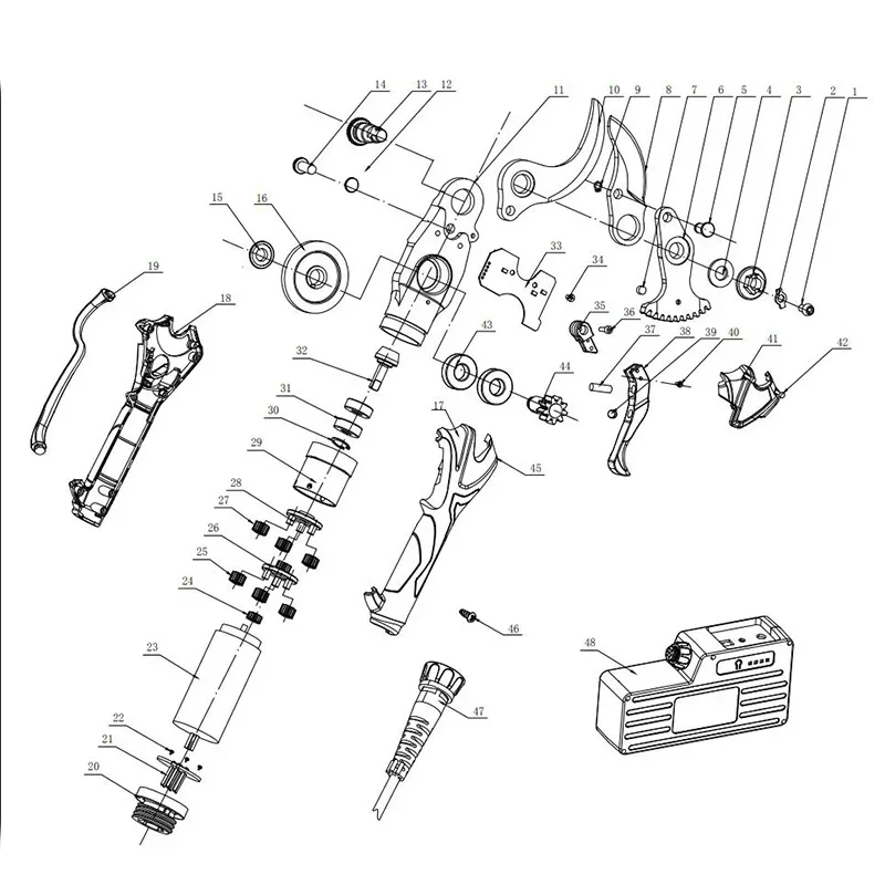 SUCA SC-3608 Điện Kéo Cắt Tỉa Phụ Kiện