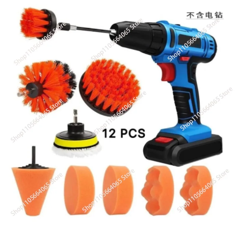 Power Tools Cleaning Brushes Car Interiors Wheels Tires Cleaning Polishing Waxing Sponge Brushes Head Brushes