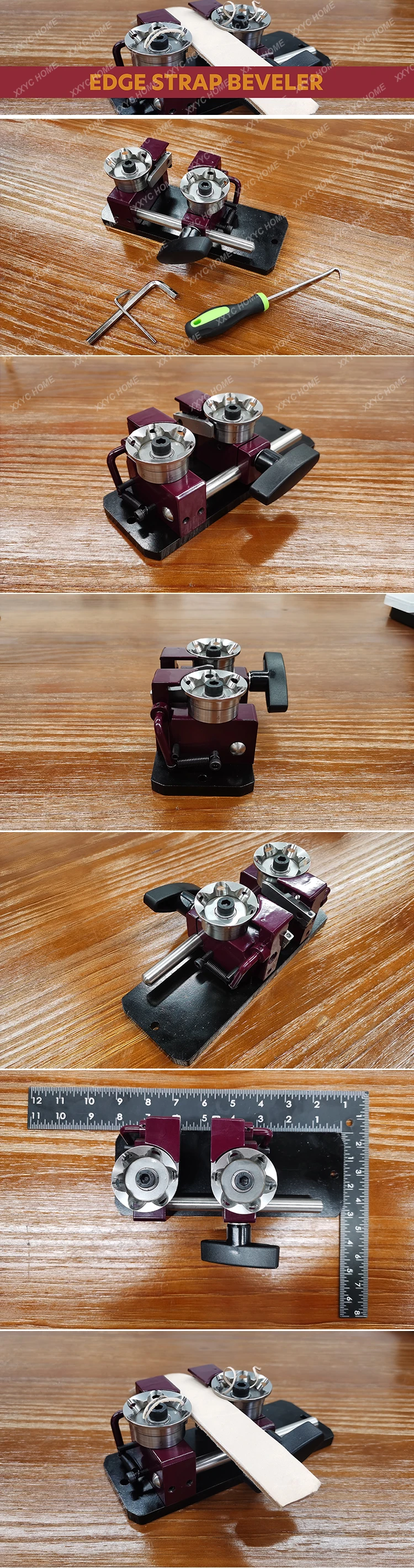 Máquina de afiação de couro com correia de cinto