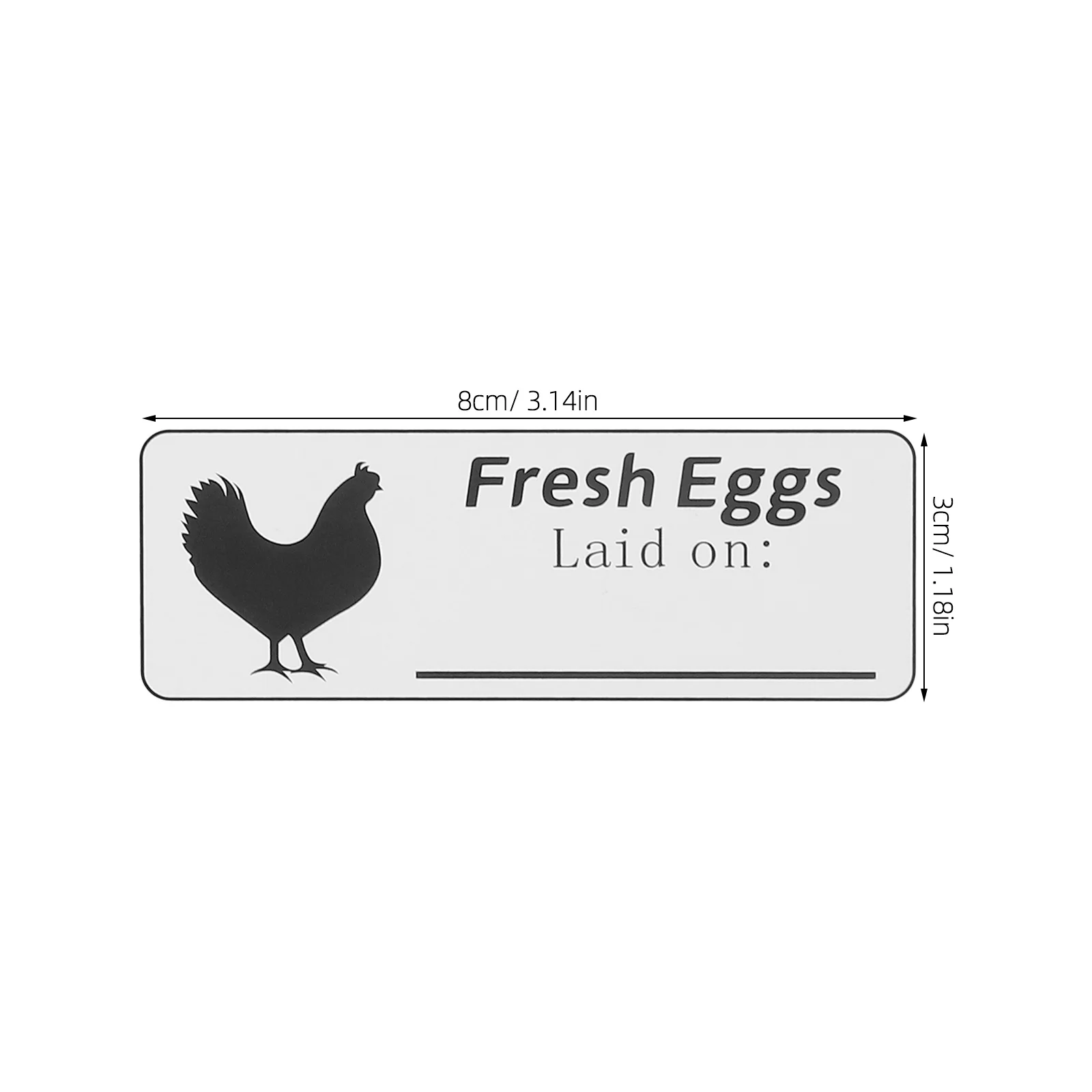 Fresh Egg Stickers Farm Fresh Eggs Produce Dates Reliable Material Strong Adhesion Labels Egg Produce Dates Label