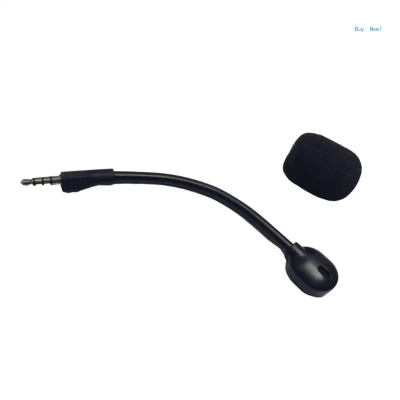 Foam Covered 3.5mm Boom Microphone Replacements for Arctis1 Headsets Enjoy Clear Game Sound Microphone 5.51inch