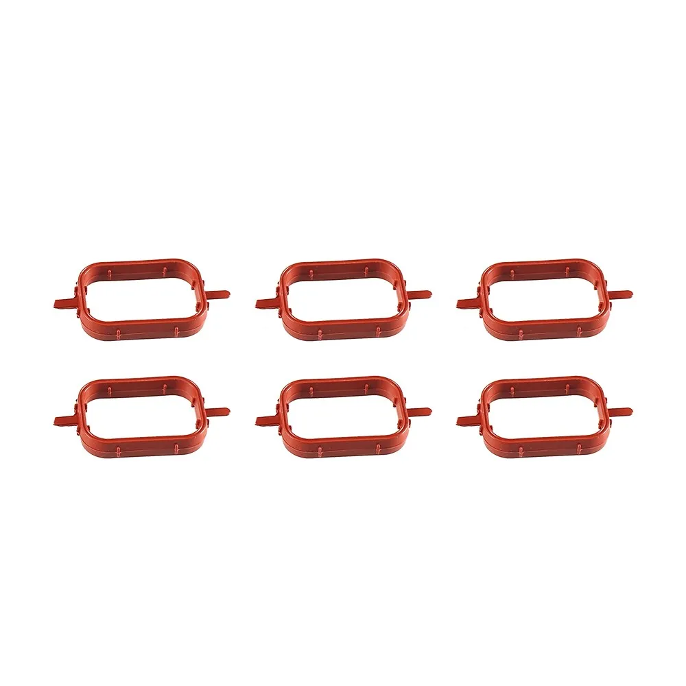 6Pcs Swirl Flap Blanks Repair Delete Kit 22mm/33mm with Intake Manifold Gasket Seal For BMW M47 M57 E39 E87 E90 E60 6 Cylinder