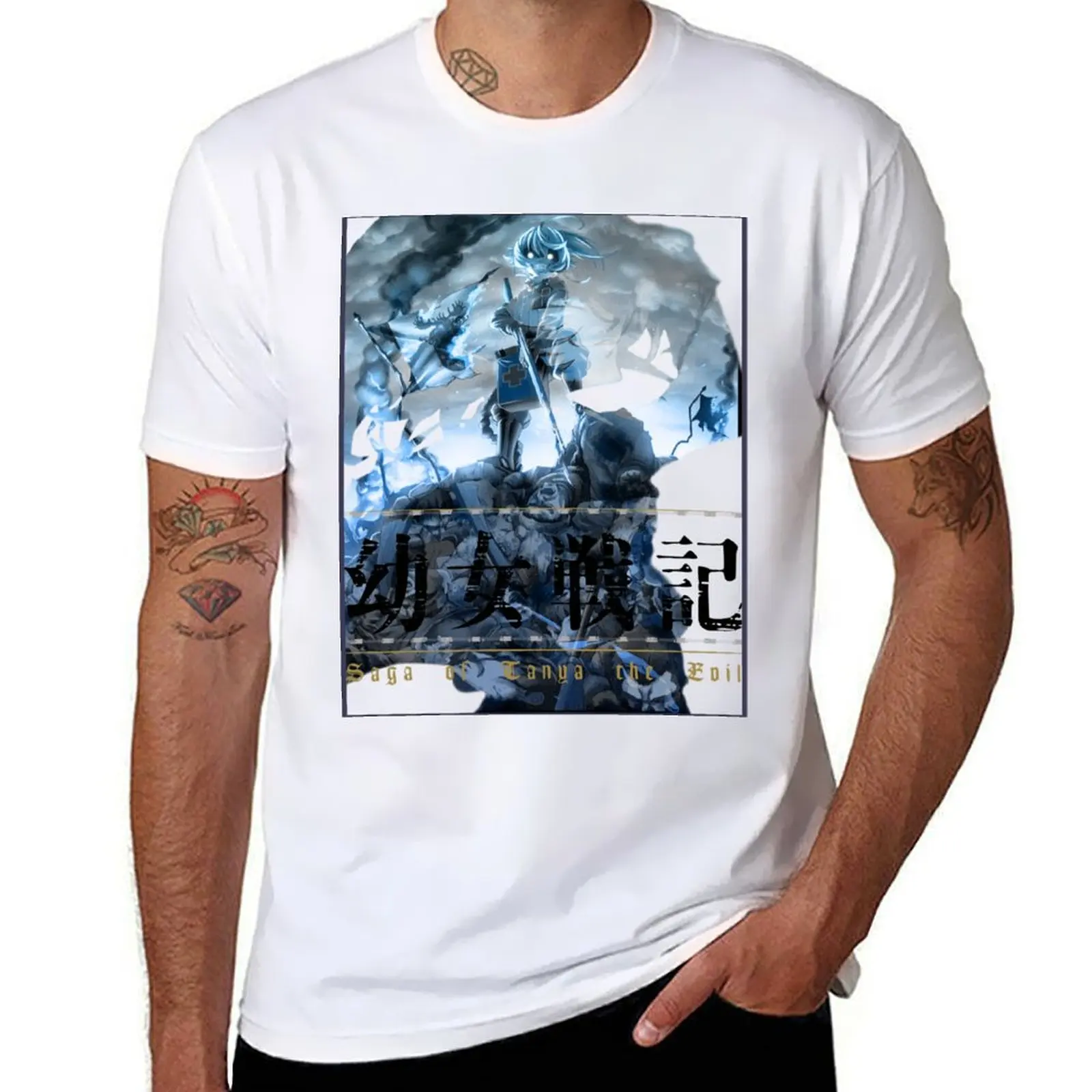 

Youjo Senki: Saga of Tanya - Tanya von Degurechaff T-Shirt black cotton t-shirt plain for man package t shirt man cotton T-Shirt
