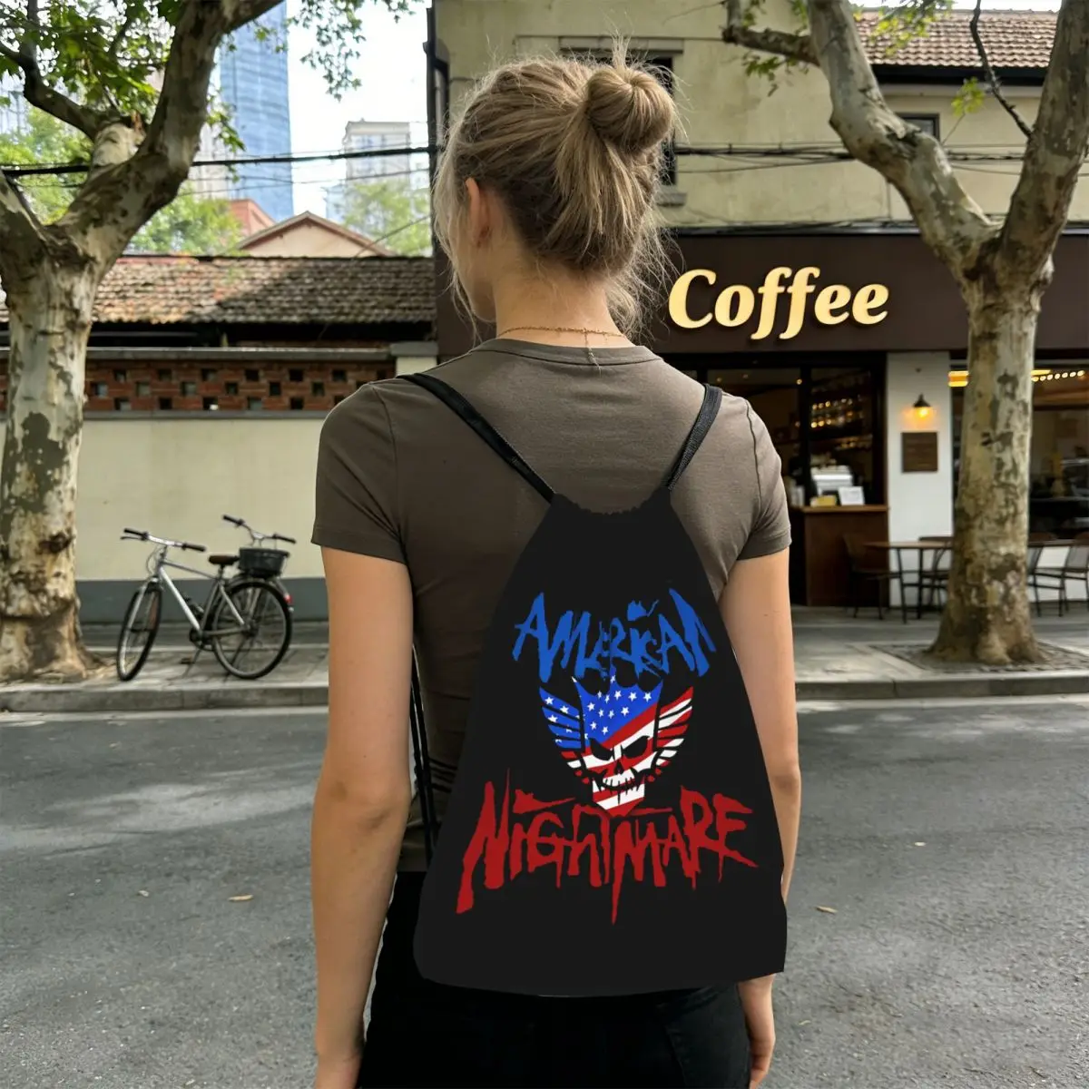 

Cody Rhodes Mes Backpacks Casual Drawstring Bags Sports Bag Book Bags for Man Woman Students