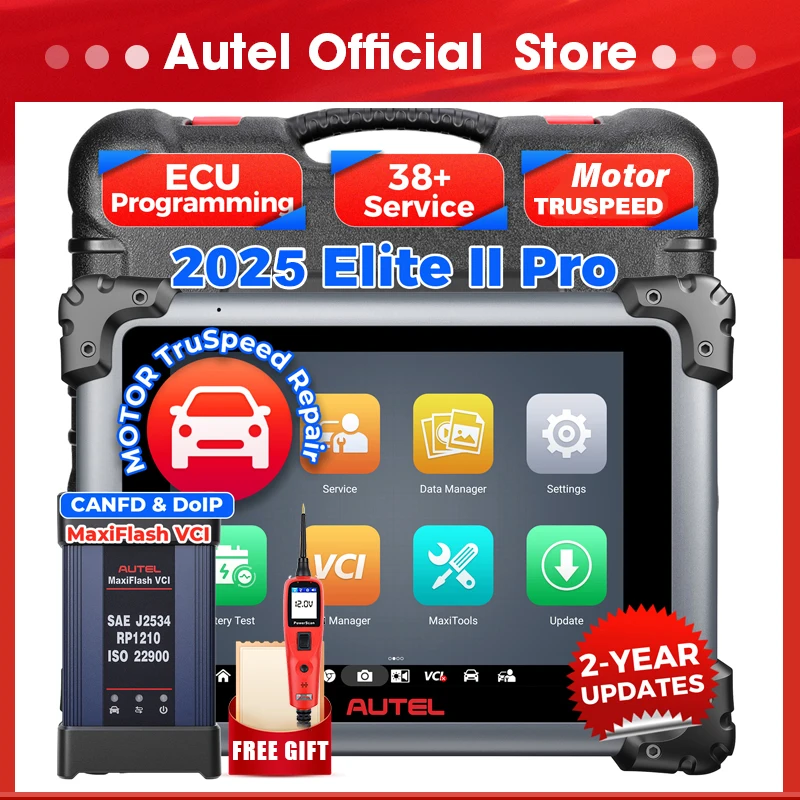 Autel MaxiSys Elite II Pro ULTRA Diagnostic Tools J2534 ECU Programming Coding Auto Scanner as MS919 Motor TruSpeed CAN FD DoIP