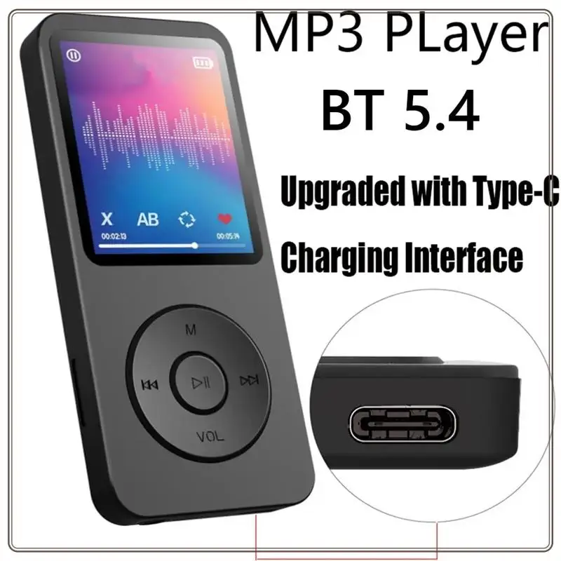 

Reliable-32G Bluetooth Mp3 Player Fast Charging Bluetooth Version Expandable Memory Card Music Player FM Recording E-Book,32G Bl