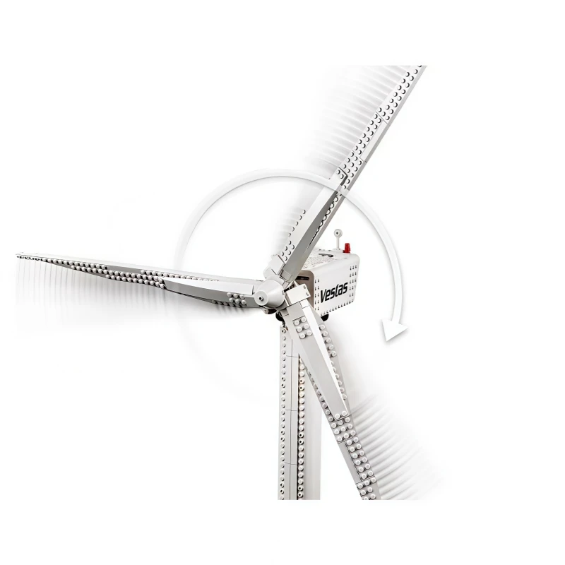 844 Uds. MOC serie creativa Vestas turbina eólica bloques de construcción molino de viento eléctrico generador modelo ladrillos juguetes para niños regalo