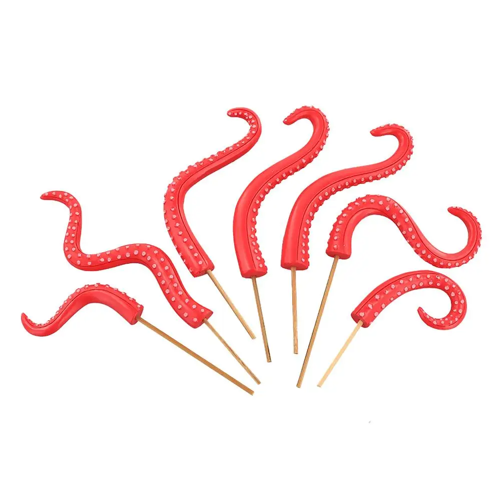 7PCS Seamonster Tentacles Octopus Tentacle Plant Stake Garden Stakes For Plant Decor Octopus Tentacle Stakes