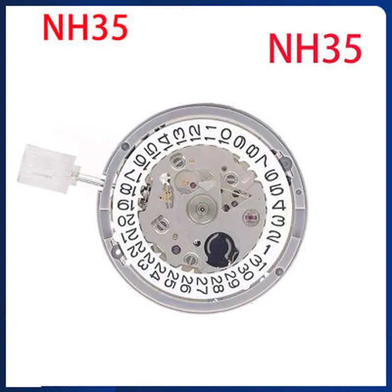 NH35 Movimiento mecánico automático Alta precisión 24 Joyas Mod Reemplazo de reloj NH35A Fecha a las 3:00Japón genuino