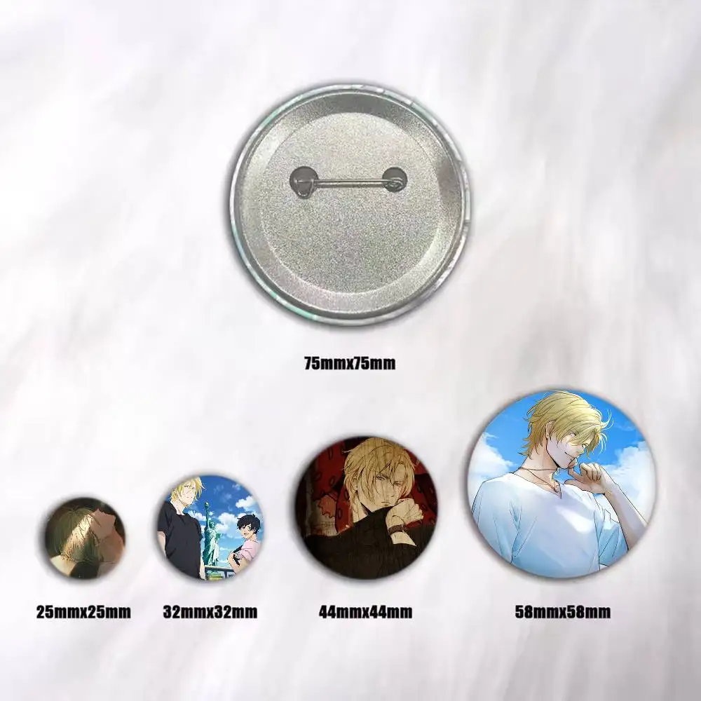 Anime Banana Fish Ash Lynx Brooches Cartoon Badge Pins Backpack Hat Accessories Friend
