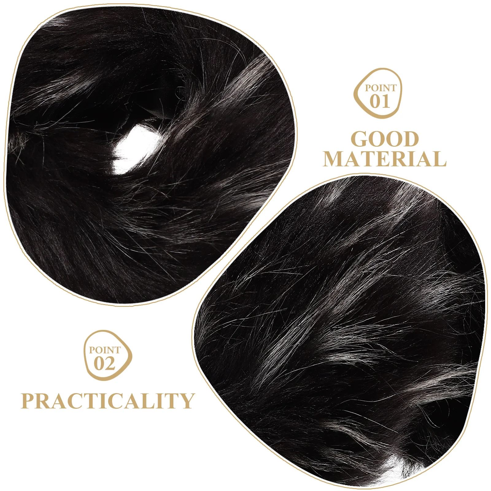 

2 Pcs Ultraviolet Light Warm ry Wrist Guards Women's Cuffs Acrylic Fuzzy Bands