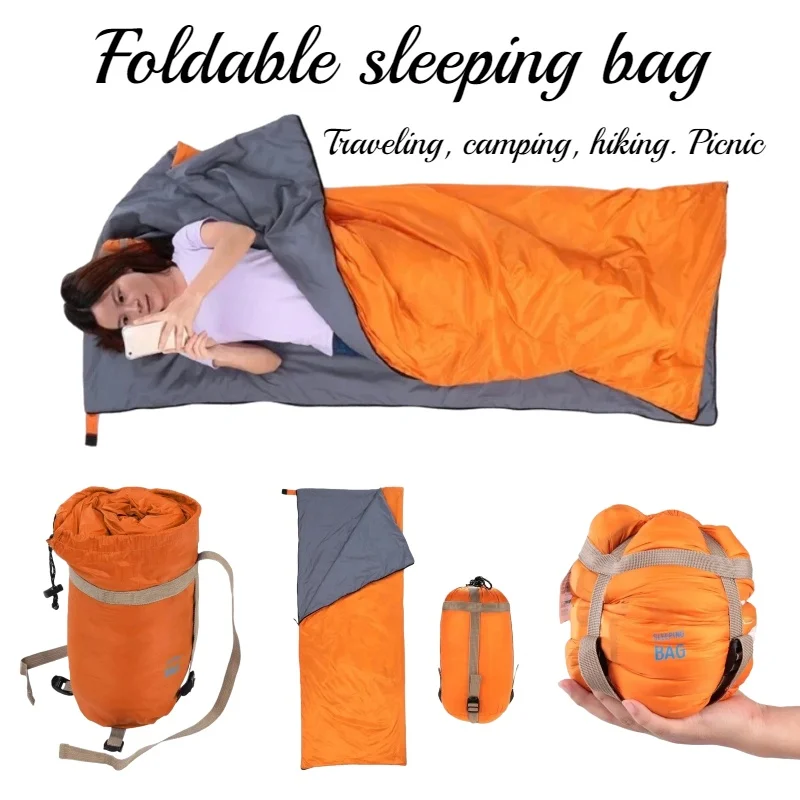 

Compact Envelope Sleeping Bag for Adults Ultralight Camping Hiking Beach Travel Mat 190x75cm Camping suppliesOutdoor Sleep Gear