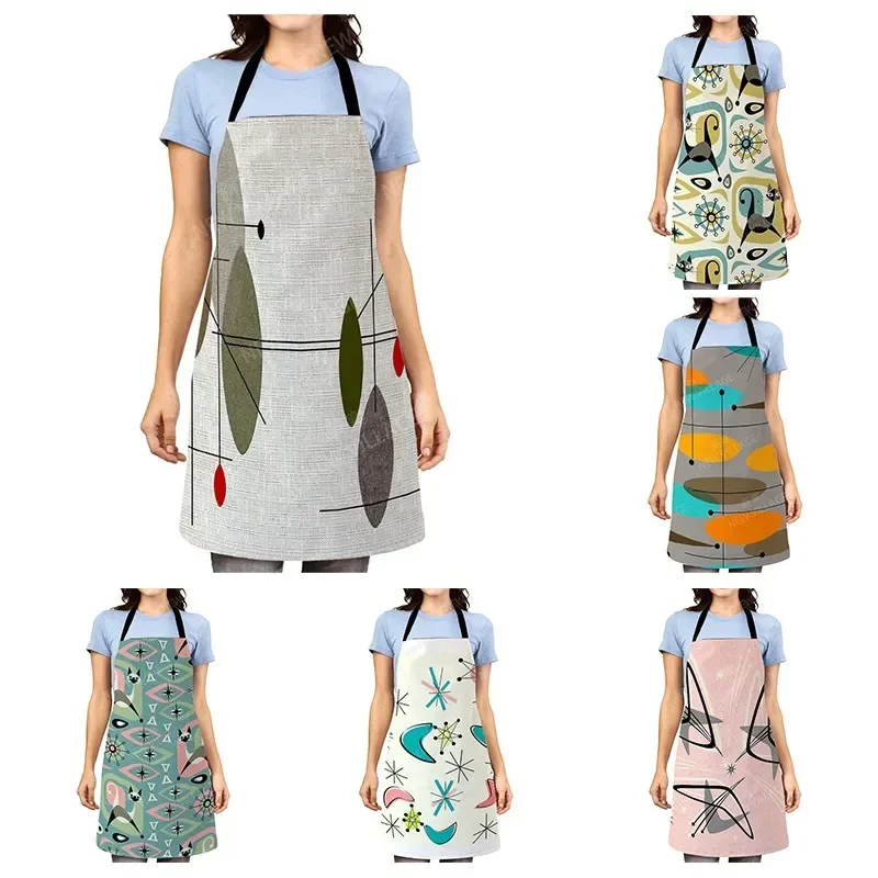 Aesthetic Women kitchen apron kids original Children Waterproof girl fashionable princess waiter work apron oil proof geometry